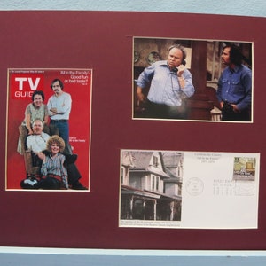 Archie Bunker - All in the Family & First Day Cover of its own stamp