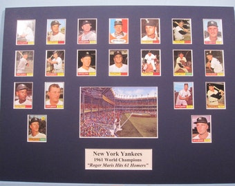 Honoring the New York Yankees - 1961 World Series Champions led by Hall of Famers Mickey Mantle and Whitey Ford