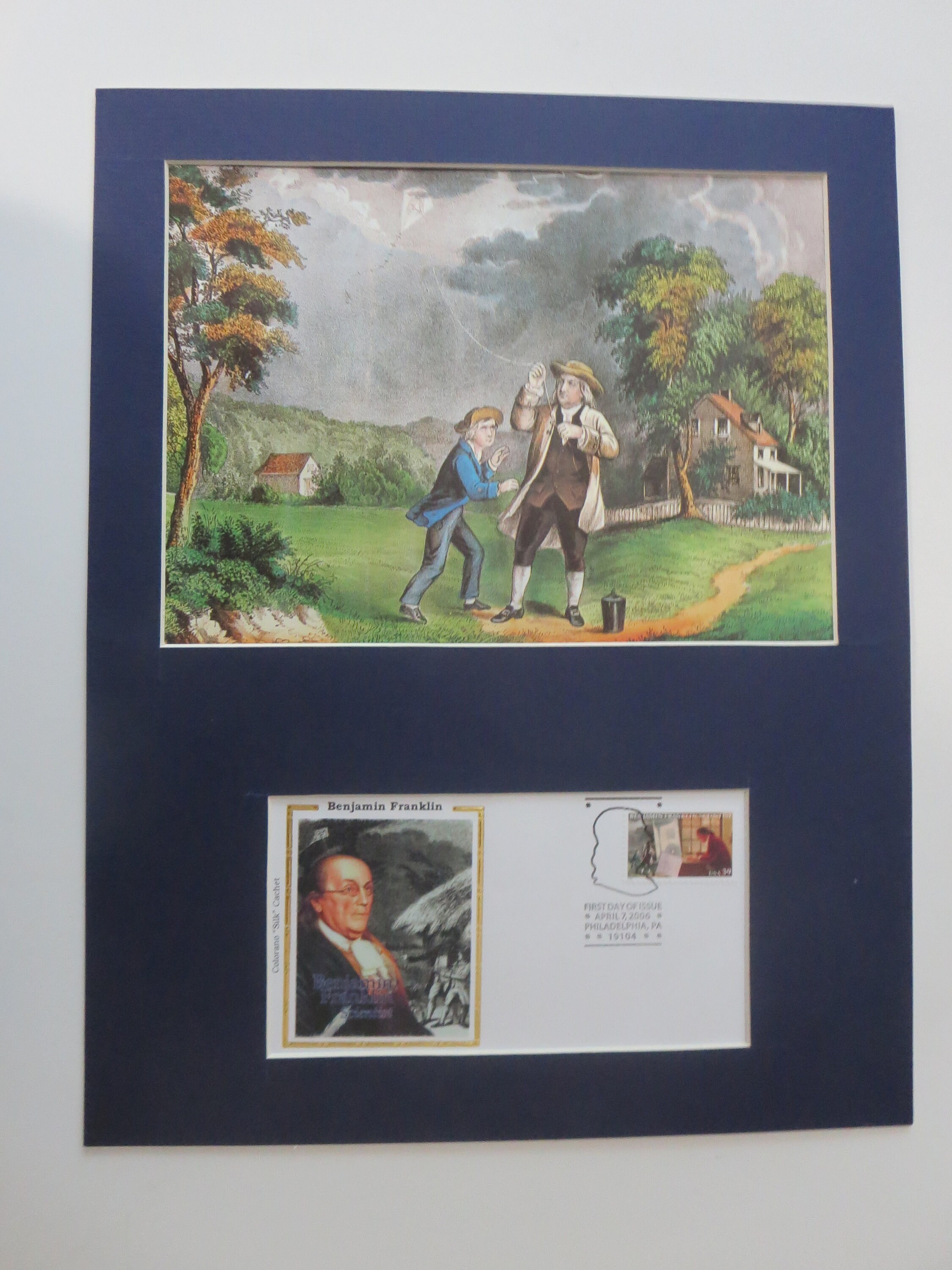 ベンジャミン・フランクリンBen Franklin 直筆文書カード