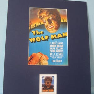 Claassic Movie Monsters - The Wolf Man starring Lon Chaney Jr. honored by  the Wolf Man Stamp