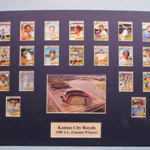 Honoring the Kansas City Royals - 1980 A.L. Pennant Winners led by Hall of Famer George Brett