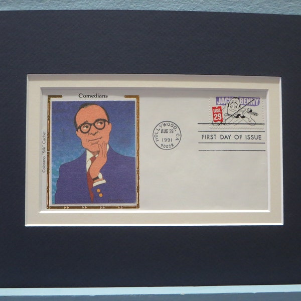 Hollywood Legend - Famed Comedian Jack Benny and First Day Cover of his own stamp