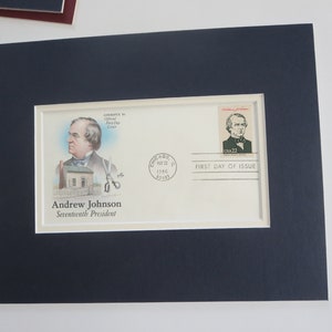 President Andrew Johnson & the First day Cover of his stamp