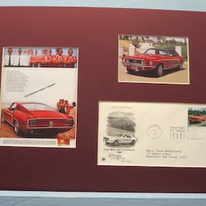 1960s - Honoring the Ford Mustang as the Car of the Decade & First Day Cover of it own stamp