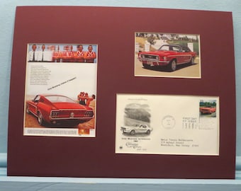 1960s - Honoring the Ford Mustang as the Car of the Decade & First Day Cover of it own stamp