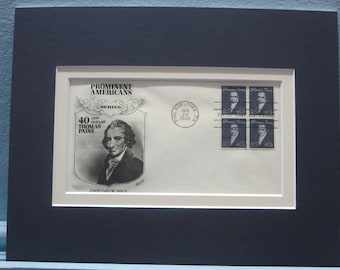 Common Sense authored by Tom Paine & First day Cover of his own stamo