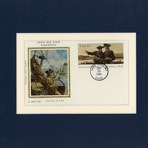 1804 - Lewis and Clark Expedition & First day Cover of their own stamp