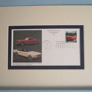1960s - Honoring the Ford Mustang as the Car of the Decade & First Day Cover of it own stamp
