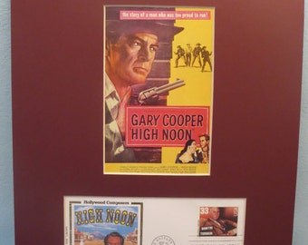 Gary Cooper and Grace Kelly in "High Noon" & First Day Cover of Movie Composer Dimitri Tiomkin stamp