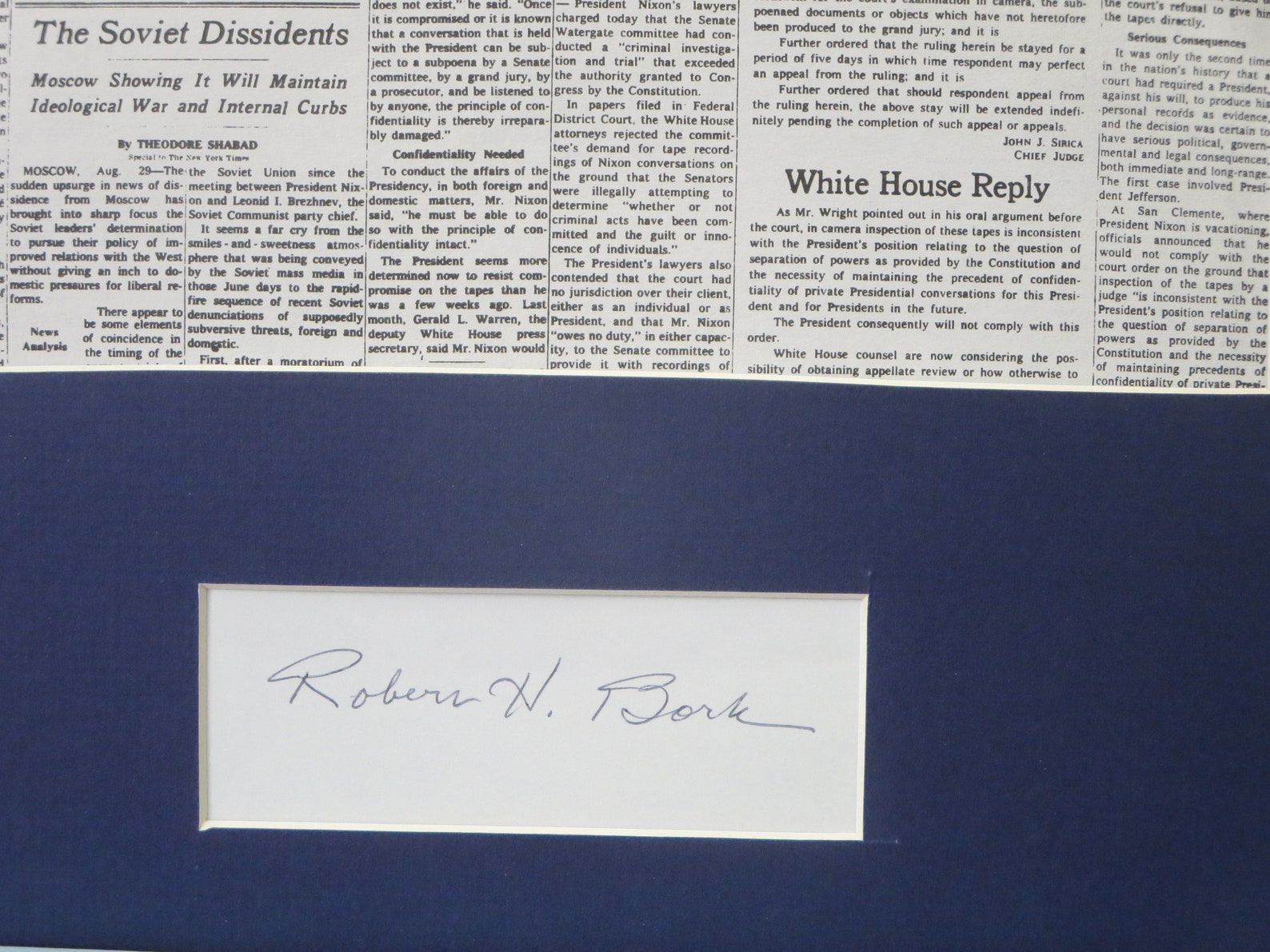 Watergate Judge Sirica and the Richard Nixon October Etsy