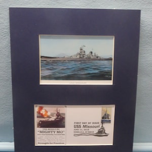 WWII - Japan surrenders on the USS Missouri & First Day Cover of its own stamp