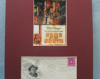 Walt Disneys Söderns sång och Onkel Remus och den första dagen Omslag till Joel Chandler Harris Stämpel