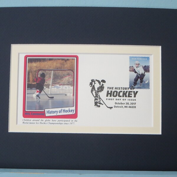 The History of Hockey - The World Junior Ice Hockey Championship Starts in 1977 & First Day Cover of the Hockey Stamp