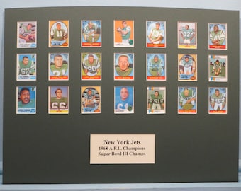 New York Jets led by Joe Namath and Don Maynard and coached by Weeb Ewbank are 1968 AFL Champs & Super Bowl III Champions