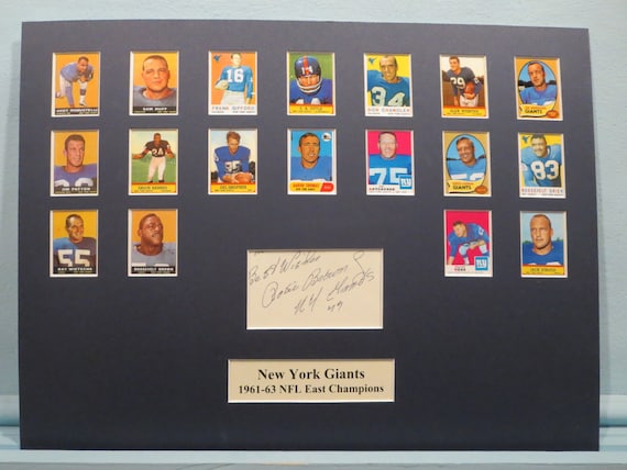 New York Giants 1961 63 NFL East Champions Roosevelt Brown