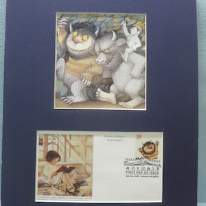 Great Children&#39;s Book - &quot;Where The Wild Things Are&quot; by Maurice Sendak & First Day Cover of its own stamp