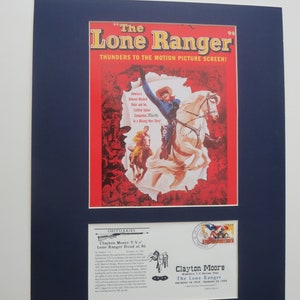 Western Movie and TV Star - The Lone Ranger with Tonto and Silver and Commemorative Cover