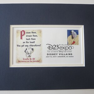 Walt Disney&#39;s &quot;The One Hundred and One Damatians&quot; and the First Day Cover of the Cruella De Vil stamp