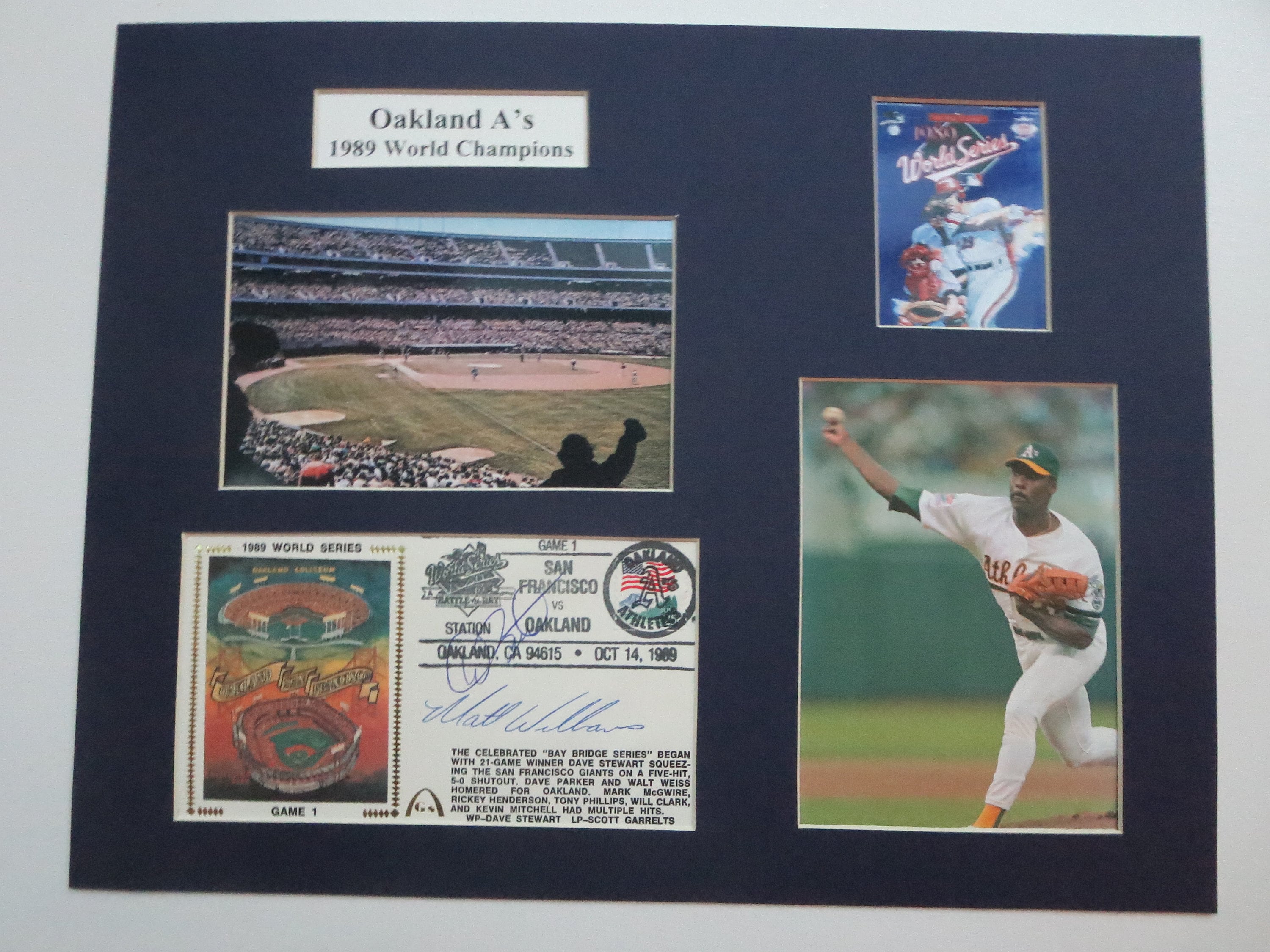 Oakland A's 1989 World Series Champs and a Commemorative 