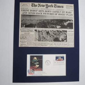 NASA and Space Exploration  - Viking Mission to Mars  &  First Day Cover  of its own stamp