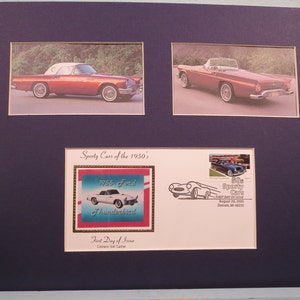 Honoring The 1955 Ford Thunderbird aka the T-Bird & First day Cover of its own stamp