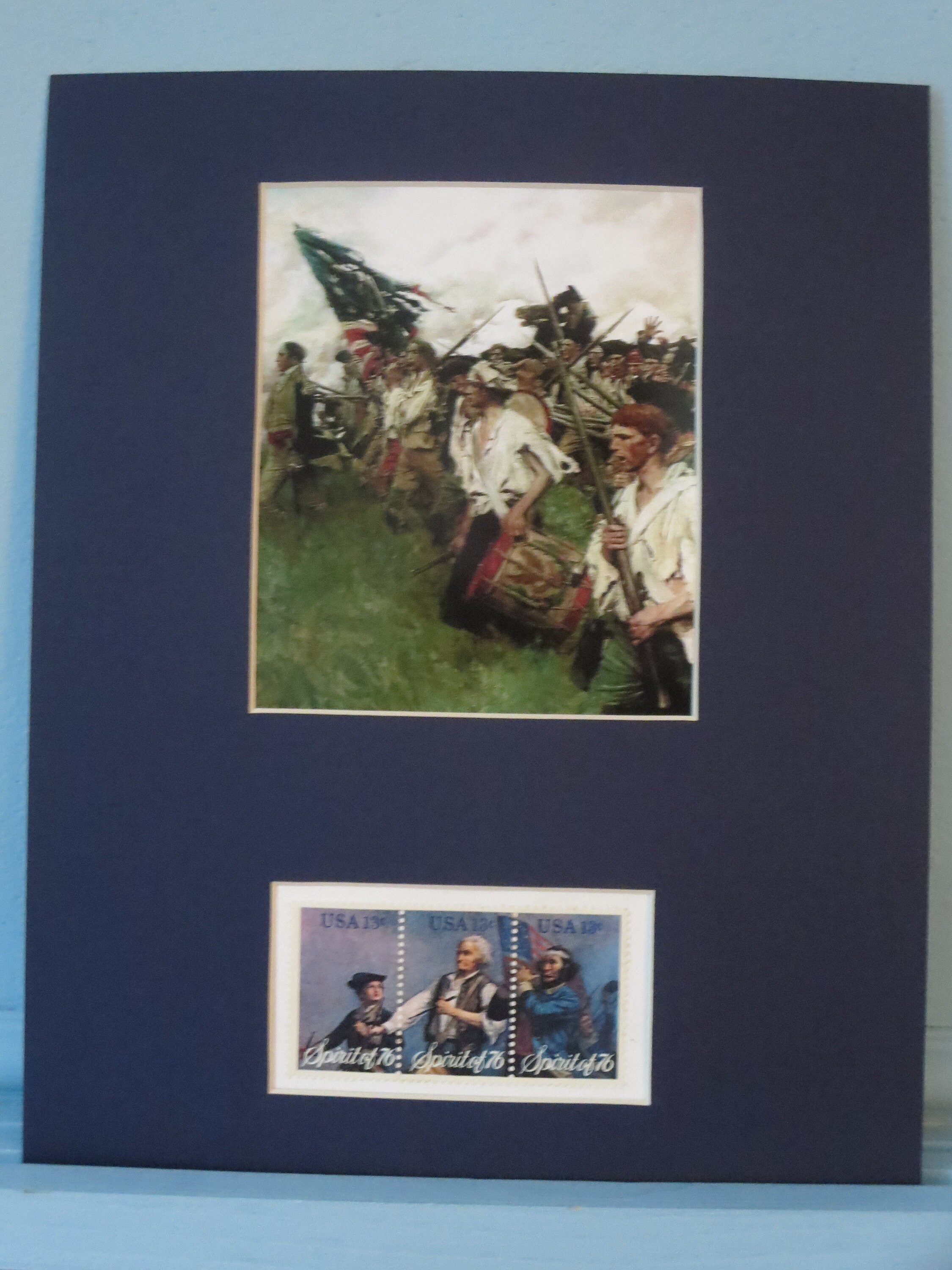 The American revolution -   The Battle of Brandywine honored by the Spirit of 1776 stamps