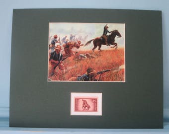 Rough Rider Teddy Roosevelt charges up San Juan Hill honored by the Rough Riders stamp