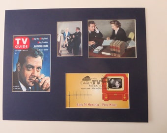 Raymond Burr in Perry Mason plus First Day Cover of the Perry Mason Show