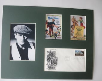 John Wayne and Maureen O&#39;Hara in The Quiet Man directed by John Ford & Irish First Day Cover