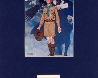 100th Anniversary of the Boy Scouts and Norman Rockwell's Eagle Scout and  the Boy Scouts Stamp in its honor