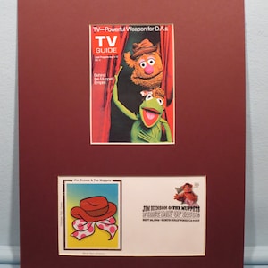 Jim Henson - The Muppet Show featuring Kermit and Miss Piggy and First Day Cover of the Fozzie Bear stamp