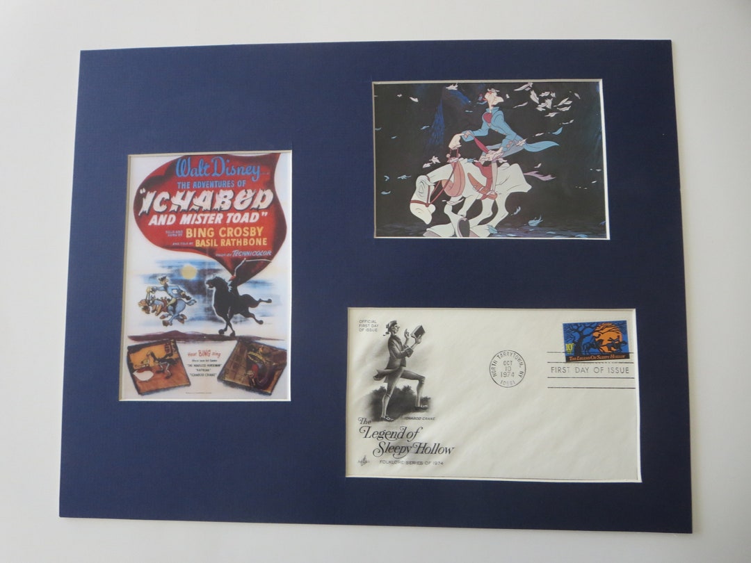 Walt Disney ichabod Crane and Mister Toad & First Day Cover of Legend