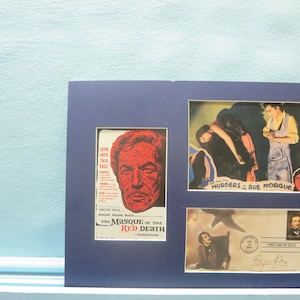 The Raven, The Pit and the Pendulum & the Masque of the Red Death and the First Day Cover of the Edgar Allan Poe stamp