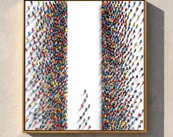 Sacred Procession — Original Oil Painting by Aaron S. | Contemporary Spiritual Art on Canvas