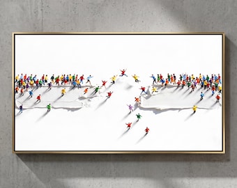Crossing the Impossible — Original Oil Painting by Aaron S. | Contemporary Conceptual Art on Canvas