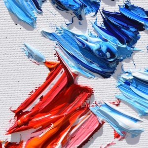 DNA 50" original oil Painting Gift for doctor, art for office, medical graduate, genetic code, science art, gene by Koby Feldmos image 3