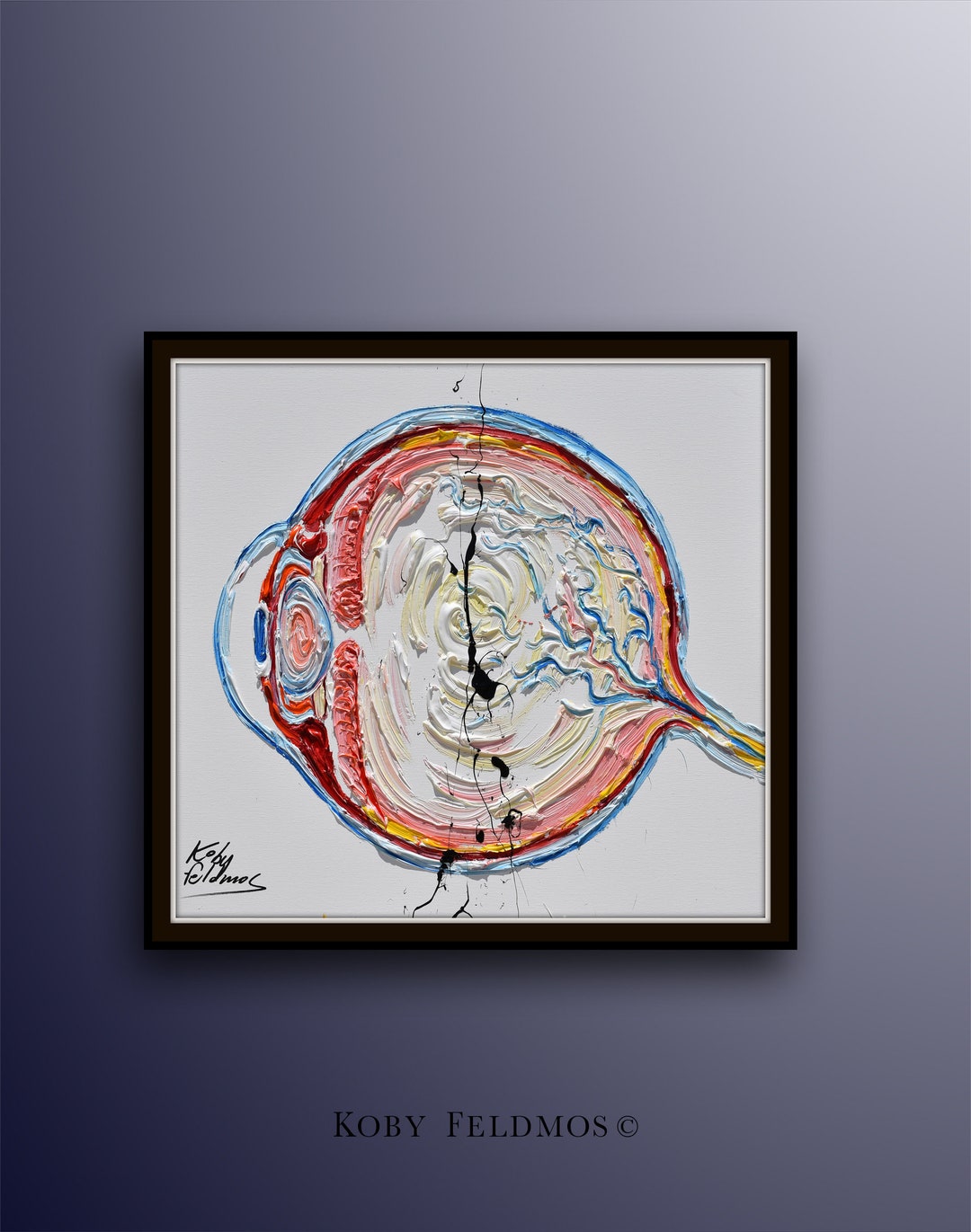 Eye 25 Original Oil Painting Eye Anatomy Human Eye Etsy