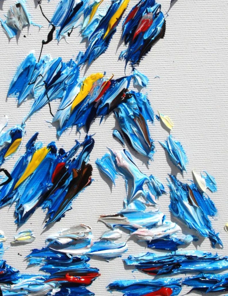 Painting Star of David 30" Original oil painting on canvas, Jew, Jewish star, Israel painting, bible religious painting by Koby Feldmos image 3