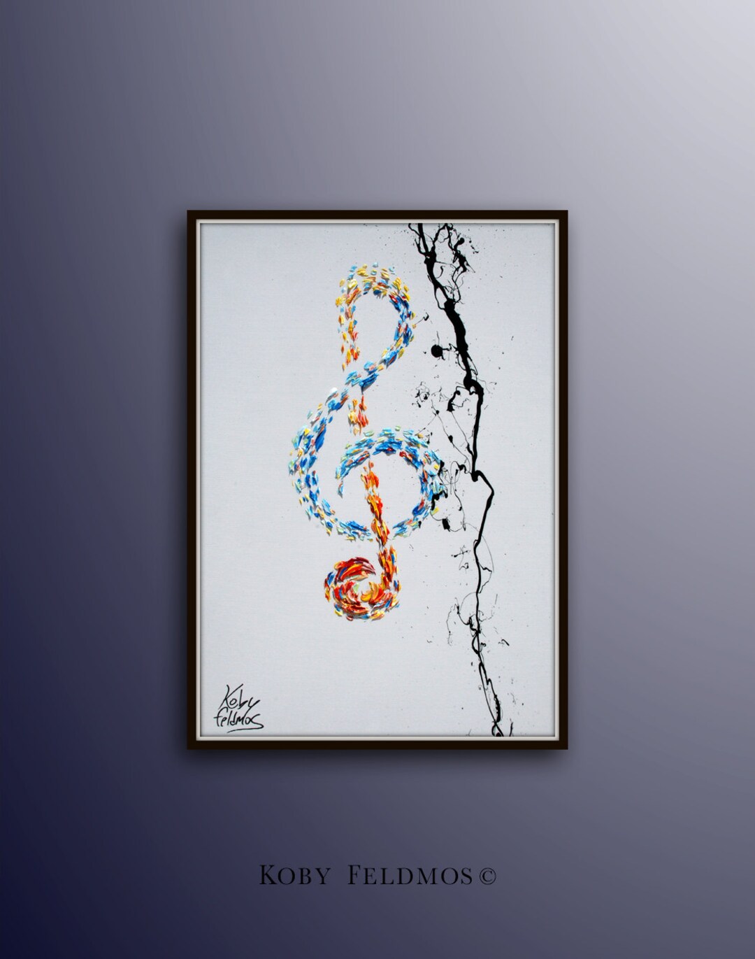 Sol Piano Note Sign Painting 30