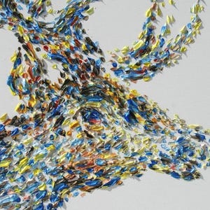 Poder del Ciervo 60" hermoso ciervo texturizado, noble, lienzo grande, colores intensos, pintura de arte moderno en lienzo de Koby Feldmos imagen 2