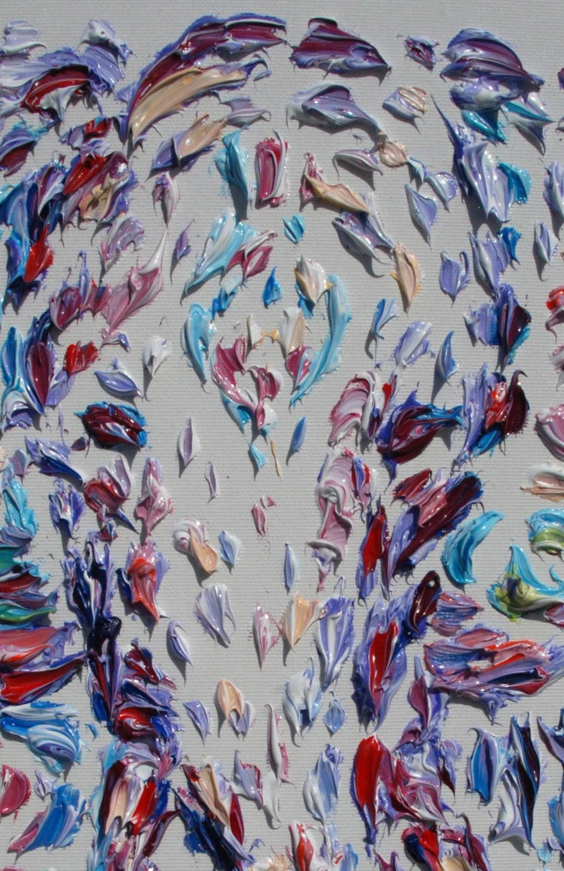 カンボジアの象 30インチ 油絵 美しくユニークな色彩、質感豊か