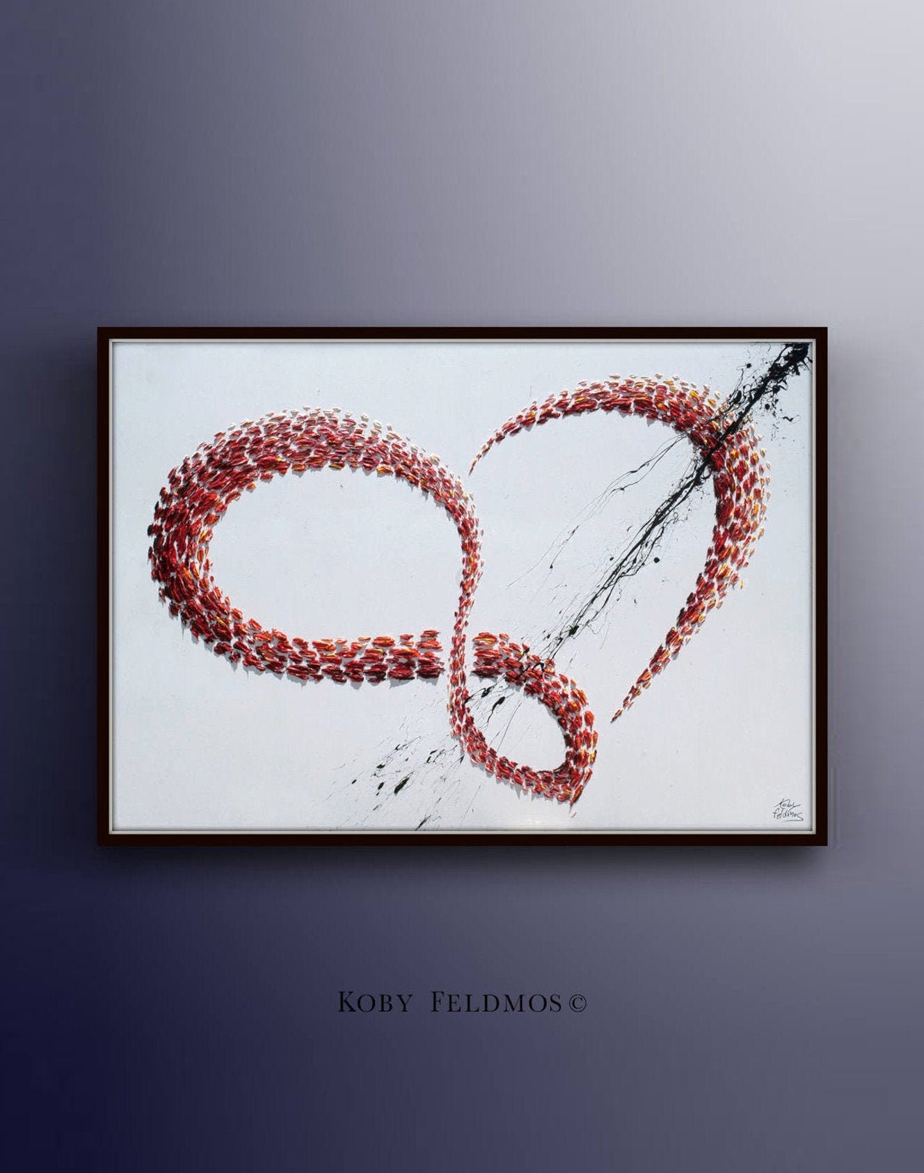 Infinity Love 40 Infinity Symbol Original Abstract Oil acrylic Painting ...