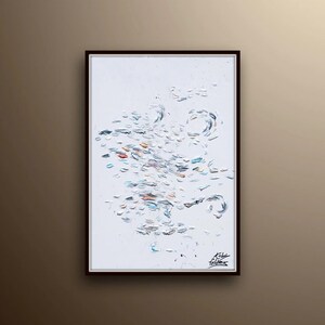 Painting 4 elements 30" - Fire , air, water , earth. - original painting, very classical art, relaxing energy, by Koby Feldmos image 5