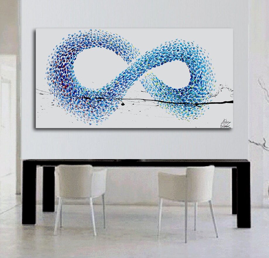 Abstract Painting 55 Infinity Symbol Original Abstract Oil ...