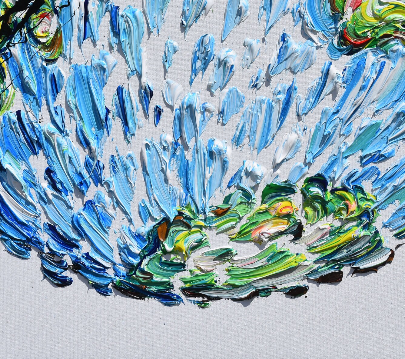 Globe Painting 35 Incroyable Peinture de terre de Globus Etsy