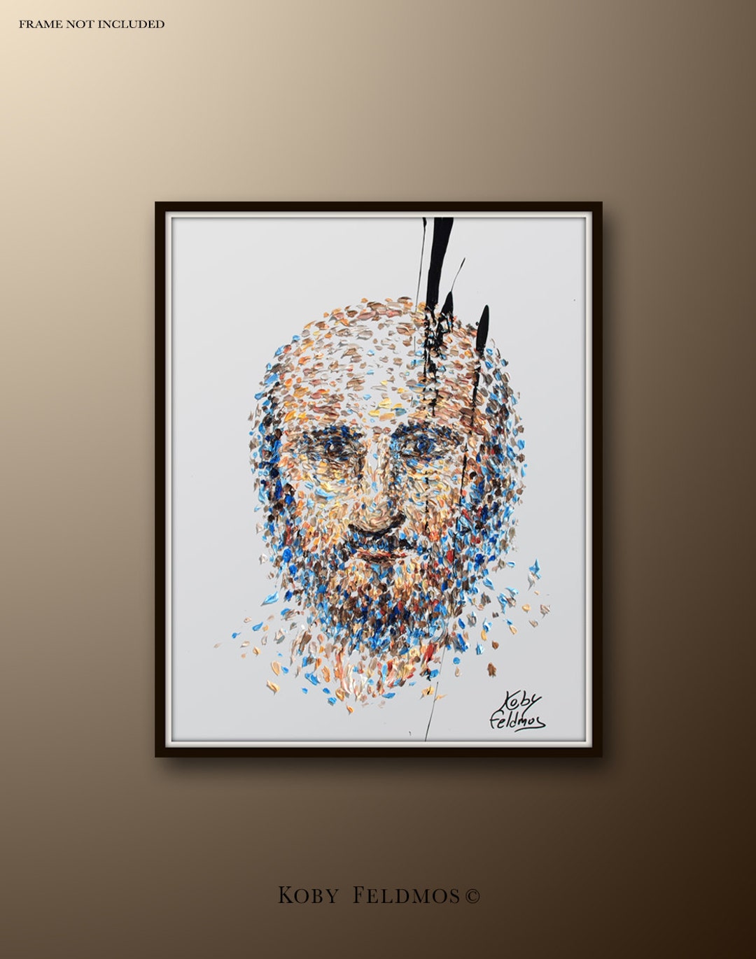 Custom Portrait 40" Original Handmade Oil Painting on Canvas by Koby ...