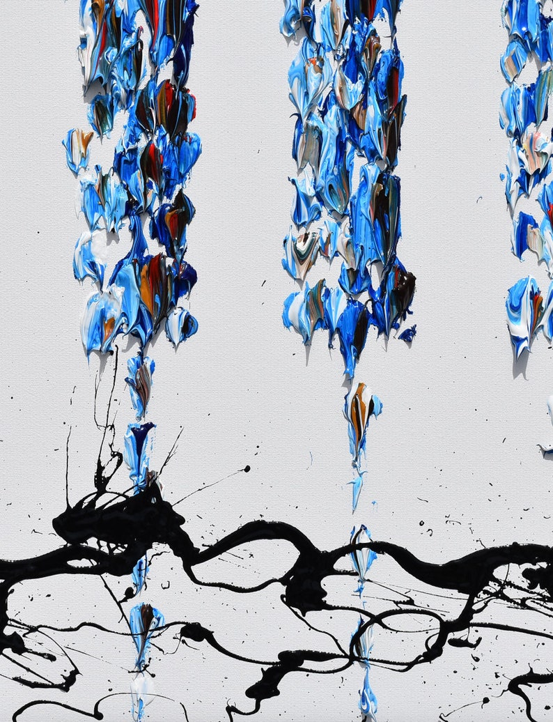 Abstract Piano Keyboard 67x30 Original Oil Painting thick Etsy