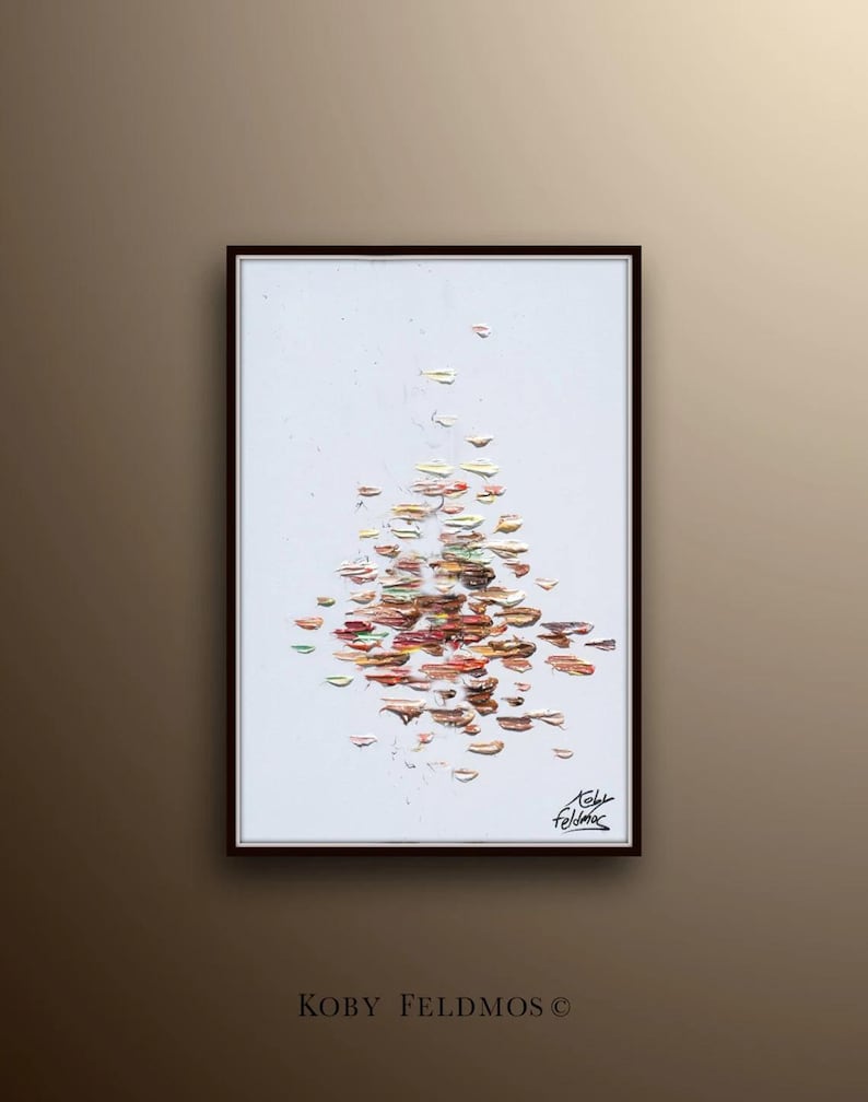 Painting 4 elements 30" - Fire , air, water , earth. - original painting, very classical art, relaxing energy, by Koby Feldmos image 2