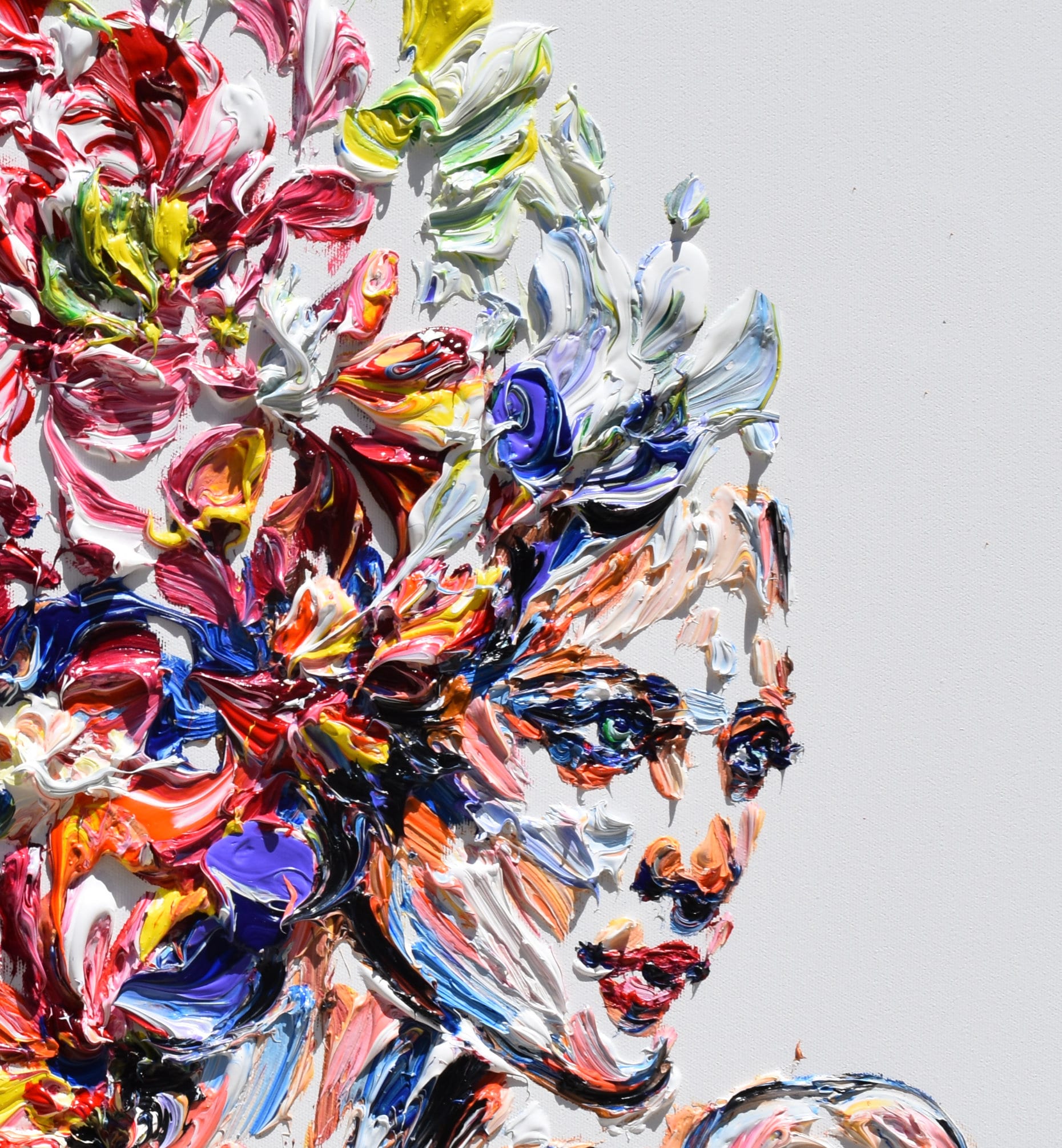 Abstract Woman 50" Original Oil Painting by Koby Feldmos - Etsy