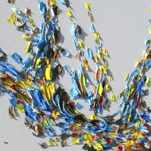 Poder del Ciervo 60" hermoso ciervo texturizado, noble, lienzo grande, colores intensos, pintura de arte moderno en lienzo de Koby Feldmos imagen 3